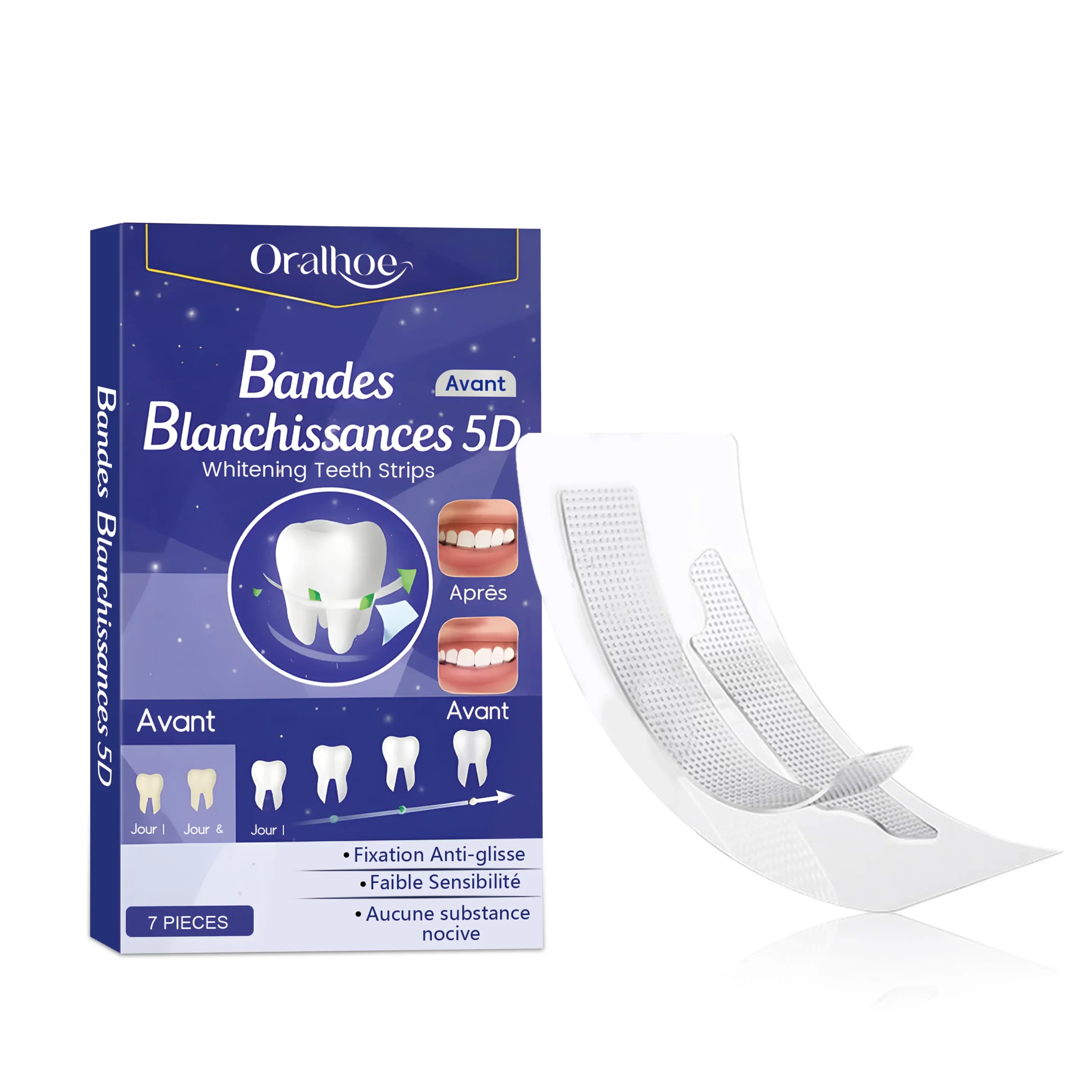 Tooth whitening strips